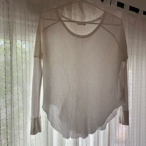 TNA long sleeve waffle tee